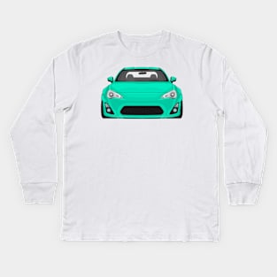 GT86 TURQUOISE Kids Long Sleeve T-Shirt